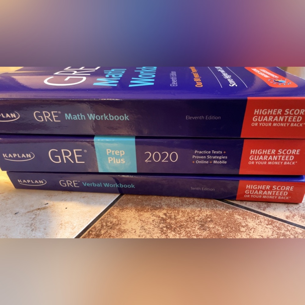 Kaplan GRE Prep 3 book Set 2020 Version